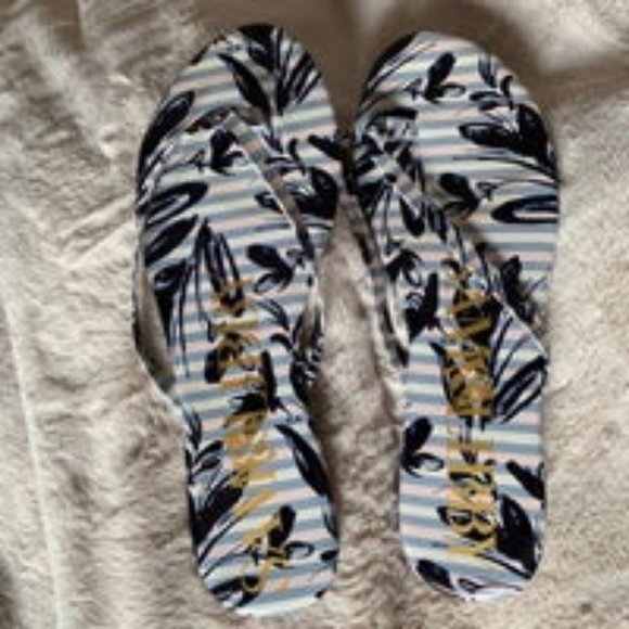 Sam & Libby Blue Olympia Flip Flop Sandals - Picture 2 of 4